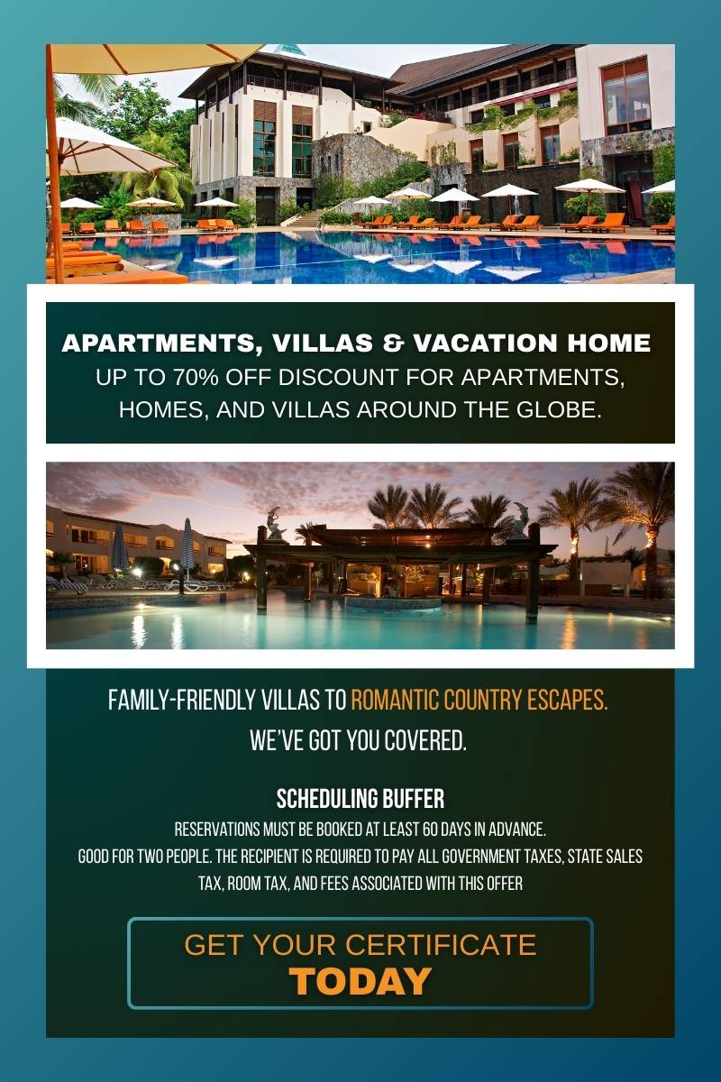 Apartments Villas Vacation Home Discount Certificate